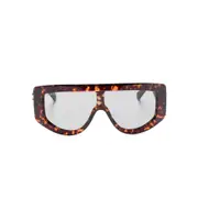 [Gucci] Gucci Oval-frame Sunglasses ONE SIZE BROWN/BLACK