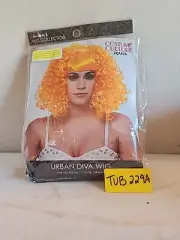 Franco Urban Diva Wig Neon Orange