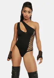 Make Me Smile Fishnet Bodysuit