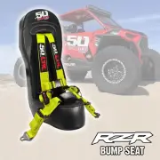RZR Bump Seat & Yellow Harness w/Auto Buckle Polaris RZR XP1000 Turbo S 900/1000