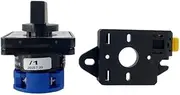 HAODEE YMW26-20/1 DIN Mounted Rotary Knob Selector Multi Position 20A 1 Pole 4 Terminals Control Circuit LW26-20 Changeover Cam Switch (Size : 0-1 DIN)