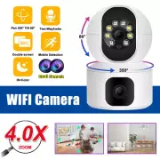 iCam365 WiFi Security Camera IR-Color Dual-Lens Design Cloud Storage Alarm Cam
