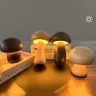With Touch Switch Wooden Mushroom Night Light Wooden LED Night Light