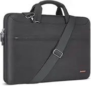 DOMISO 15.6 inch Waterproof Laptop Shoulder Messenger Bag Notebook Briefcase for 15.6" Yoga 720 IdeaPad 310 320 ThinkPad T570 T580/Lenovo ThinkPad X1 Extreme/Chromebook Spin 15,Black