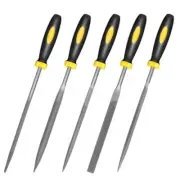Mini Hand Metal File Set, Total Length 6.3“, 5pcs, Strength Alloy Steel Needle