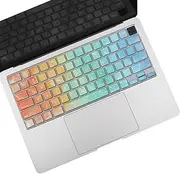 MacBook Air 13.6 & Air 15 Keyboard Cover Skin Compatible with 2024 2023 MacBook Air 15" A2941 A3114 M3 M2, 2024 2023 MacBook Air 13.6" A3113 A2681 M3 M2