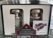 VTG Clear Lucite Chrome Salt Pepper Mills 4" William Bounds The Third Planet
