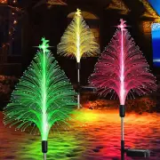 Solar Christmas Trees Lights Outdoor Decorations 3Packs,Xmas Tree Garden Lights