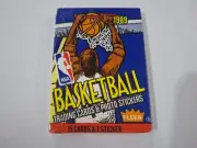 1989 Fleer Basketball Unopen Sealed Wax Pack 15 Cards 1 Sticker ..
