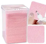 Lint-Free Nail Wipes, Pack of 200 Eyelash Extension Adhesive Cloths, Light Weight Wipes, Fleece Eyelash Extension Adhesive Cloths, Cleaning Cloths, Lint-Free Wipes