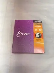 Elixir Phosphor Bronze Acoustic Guitar Strings Custom Light (11-52) SINGLE