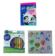 Littlest Pet Shop Activity Gift Set ~ Mouse and Panda, All Smiles (3 Items)