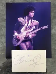Prince Signed Autograph Cut With COA