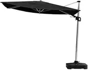 Coolaroo Hampton Rectangle Cantilever Umbrella, Black, 3 x 4 Metre Size