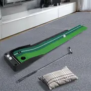 Centra Golf Putting Mat 250cmx40cm Portable Auto Return Practice Indoor Outdoor
