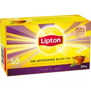 Lipton Black Tea Decaffeinated 50 pack