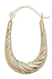 9k Gold Girls Creole Earrings - 21mm*14mm 197977U