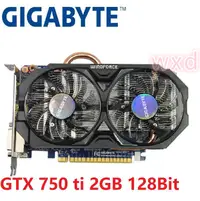 在飛比找蝦皮購物優惠-Gbabyte GTX 750 ti 2gb 圖形卡 128