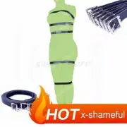 7pcs Harness Lockable PU Leather Straps Wrist Handcuffs Body Restraint Belts