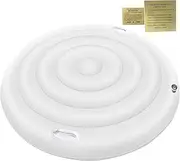 Hot Tub Lid - 5.25ft Hot Tub Cover Protector | Inflatable Hot Tub Cover with Handle | Foldable Inflatable Lid Protector with Handle Replacement Part for Outdoor, Backyard & Pool Accessory