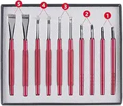 [TECKEEN] 5Pair Watch Hand Remover Tool 9mm/3.3mm/2.7mm/2.1mm/1.4mm Blades Tool