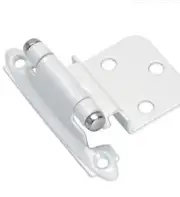 AMEROCK BP7128W Self-Closing Cabinet Hinge 's 3/8" White LOT 6 Packs 12 in all