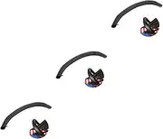 BESTonZON 3pcs Stroller Handle Bar Cover Kids Pram Car Handle Strap Leather Armrest Cover Removable Handrail for Stroller