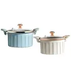 Glass Stovetop Pot Pasta Instant Noodle Pot Rice Cooking Steamer