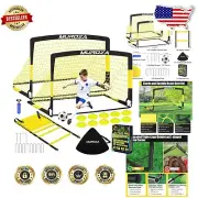 Durable Pop-Up Soccer Nets with Ball & Accessories - Ideal for Young Athletes