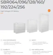 Sungrow Solar Battery 6.4kWh Kit HV Lithium Iron Phosphate w/2 modules (SBR064)