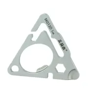 Multifunctional Triangle Shape Stainless Steel Key Chain with Bottle Opener