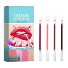20 pcs Tattoo Lipstick Lip Stick Women Long Lasting Lip Gloss Cotton Swab Matte
