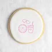 Cookie and Milk Cookie Stencil - Durable & Reusable Mylar Stencils