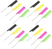 VINTORKY Hair Stylist's Essential: 20pcs Rat Tail Combs Fine Tooth Hair Combs for Women Men Practical Parting Combs for Salon Use