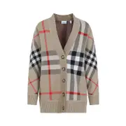 [Burberry] Burberry-Archive Beige Caragh Cashmere Cardigan-Donna S STAND