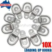 10PCS LASHING D RING TIE DOWN ANCHOR POINT TRAILER TRUCK TOOLBOX UTE TRAY 800KG