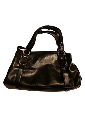 Liz Claiborne Black Bethany Purse Handbag Leather Shoulder Strap NWT