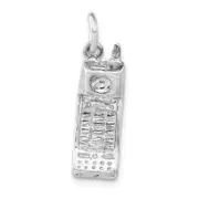 Sterling Silver Polished Cell Phone Charm