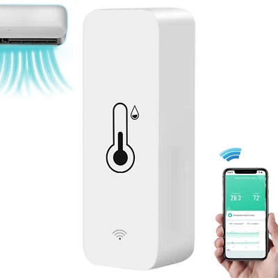 WiFi Thermometer Hygrometer Wireless Temperature Humidity Sensor With App Alert