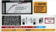 Safety/Lift/Speed/Shift/MP Decal Set/Kit for Massey-Ferguson MF 35 50 65 Tractor