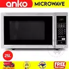25L Microwave White 900 W 10 Power Levels Kitchen Defrost Child Lock 6 Auto Cook