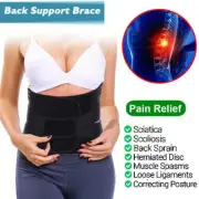 Lumbar Lower Back Support Brace Waist Belt Trimmer Posture Orthosis Pain Wrap