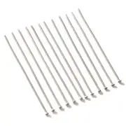Silver Color Flat Head Pins Stainless Steel Head Pin Jewelry Diy 100pcs 20-50mm
