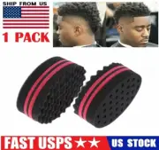 Double Side Magic Twist Hair Brush Sponge Afro Curl Wave Hair Magic Tool USA
