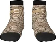 [JBYJBX] Rustic Rocks Brick Wall Print Adult Socks Womens Mens Workout Thermal Cozy All-Season Gift Holiday Articles Use