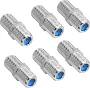 2X F Type Female to Female F/F Coax TV Antenna Barrel Coupler Adapter RG6 F81 3GHz (6Pack)