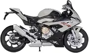 for S1000RR 1:12 Alloy Sports Motorcycle Model Diecasts Metal Street Racing Motorcycle Model Motorcycle Model with Steering Movable Stand(Gray)