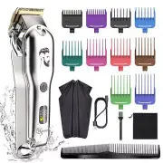 Mens Hair Clipper Beard Trimmer Hair Trimmer for Men Cordless Clippers Profes...