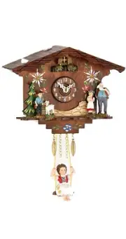 Kuckulino Black Forest Clock with quartz movement and cuckoo ch.. TU 2048 SQ NEW