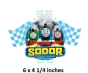 Sodor Racing Engines Wall Decal Thomas & Friends Train Sticker Peel Stick Art